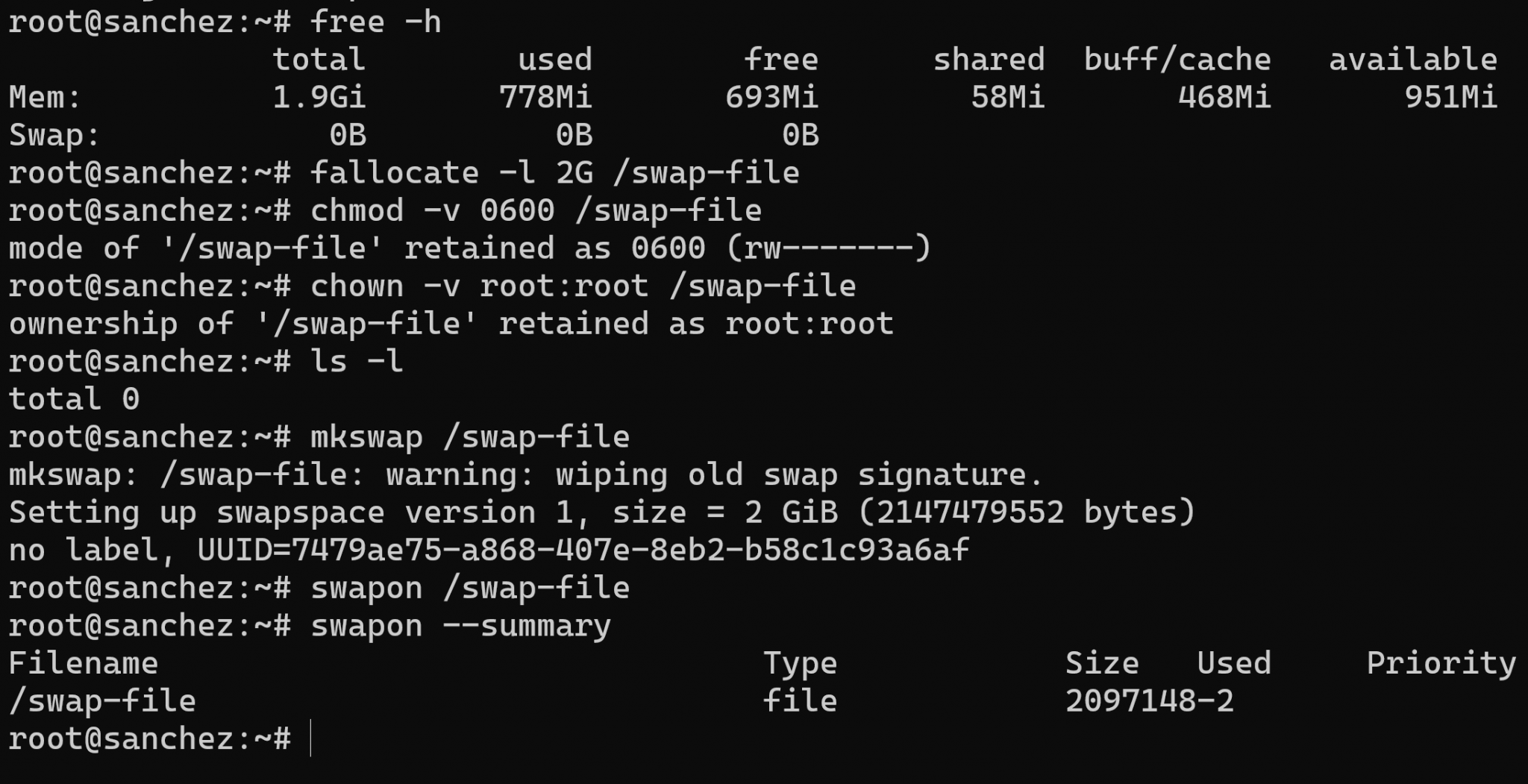 Linux Show Swap Location