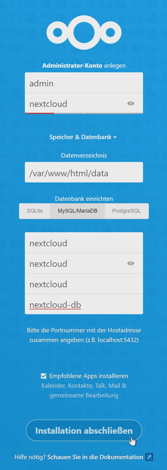 Nextcloud Als Docker Container Blog Admin Intelligence De