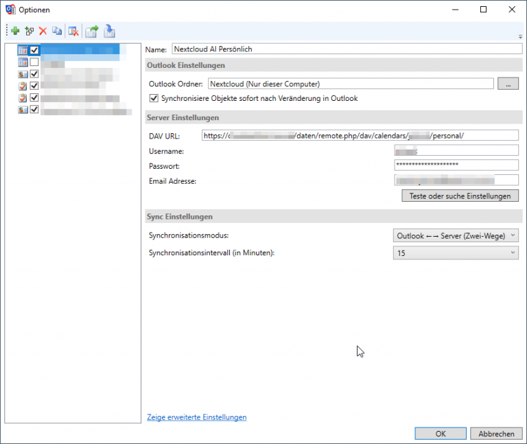 NextcloudKalender in Microsoft Outlook anzeigen blog.admin