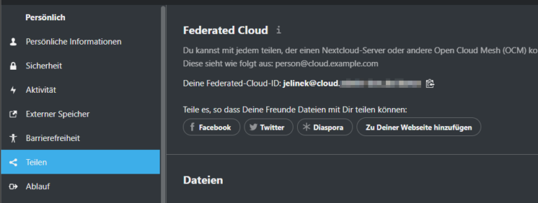 Federation Sharing Mit Der Nextcloud Blog Admin Intelligence De