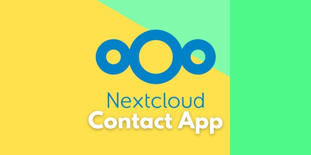 nextcloud contact app
