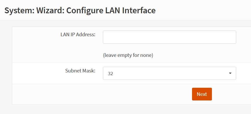 OPNsense LAN INTERFACE konfigurieren