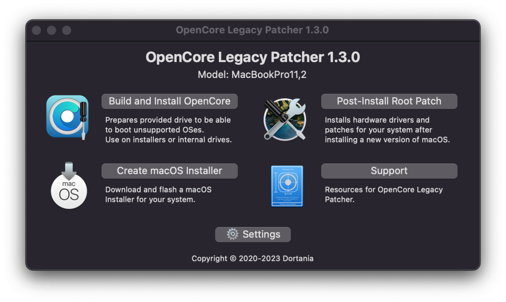 opencore legacy patcher apple macos 