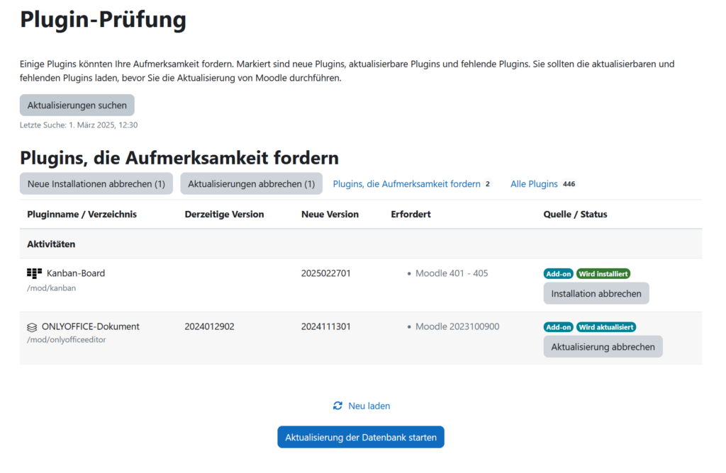 Plugin Prüfung Kanban Board