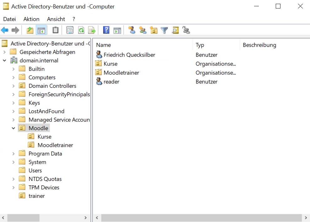 Microsoft AD Benutzer erstellen