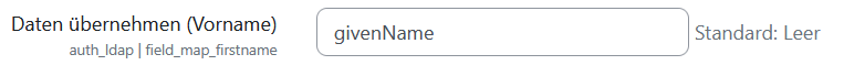 Moodle AD Vorname