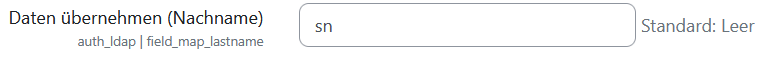 Moodle AD Nachname