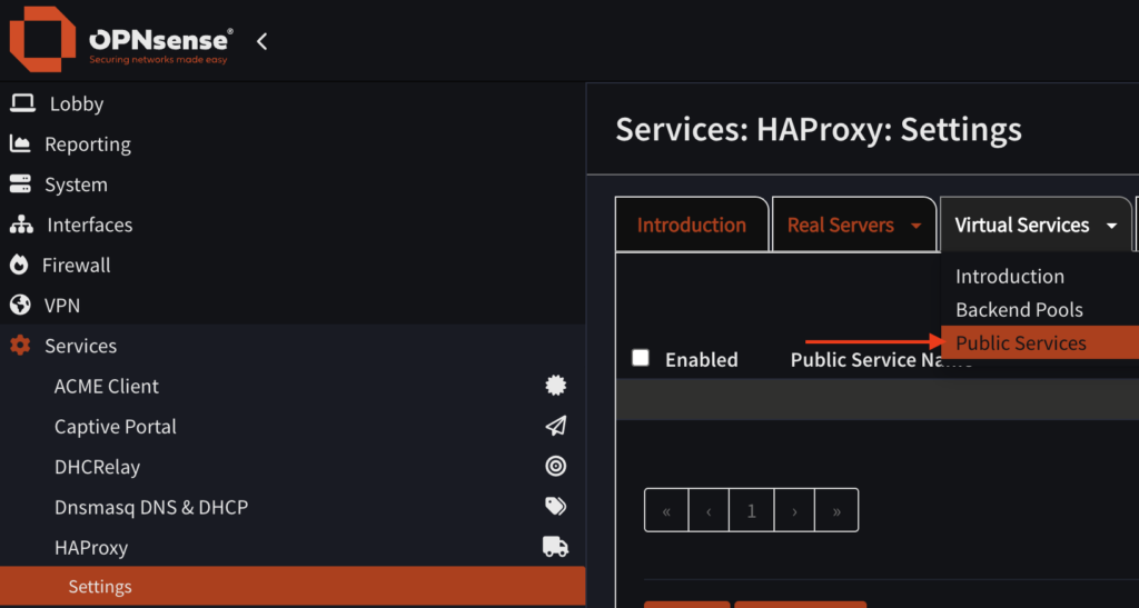 Public Server erstellen