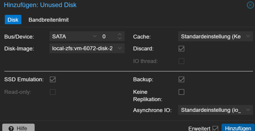 Proxmox Unused Disk