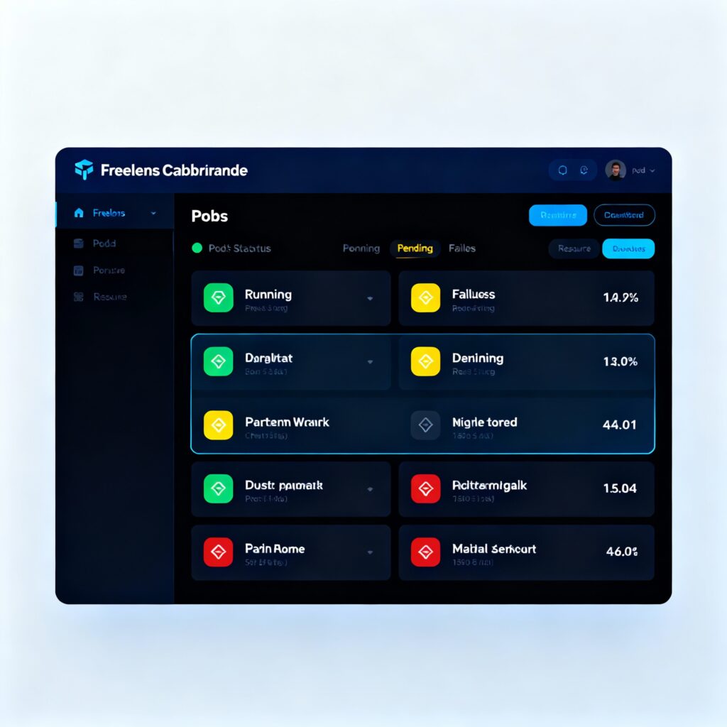 Freelens Dashboards mit Pods-Ansicht