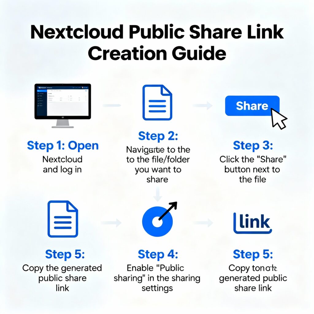 Nextcloud Public Share Link Creation Guide