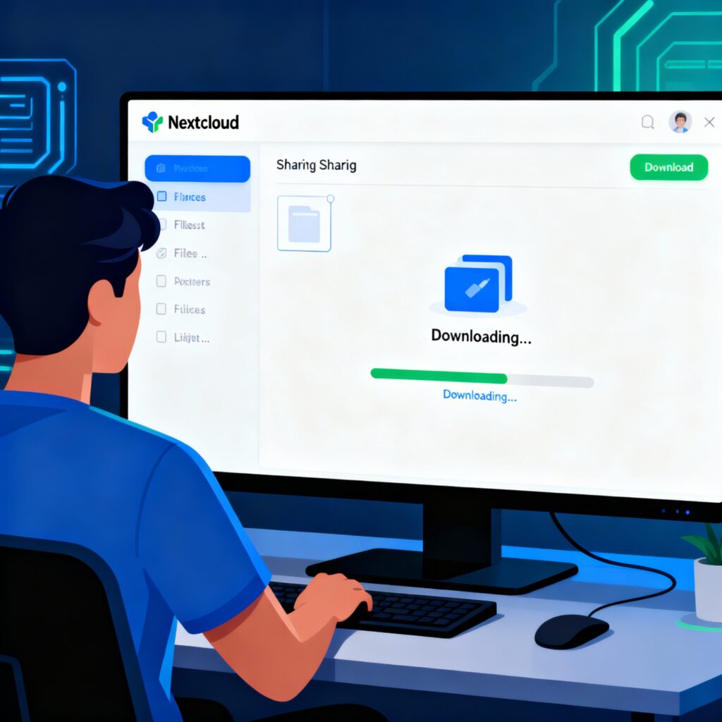 Nextcloud Downloading Image