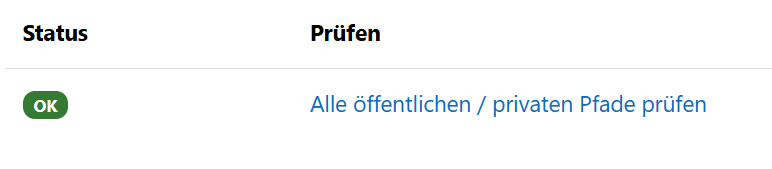 Moodle Sicherheit Pfade