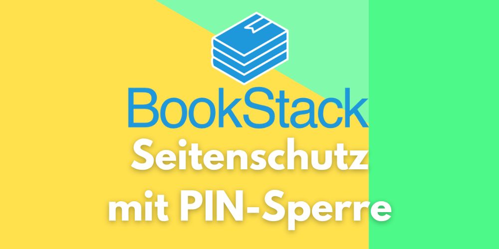 Bookstack Seitenschutz PIN sperre