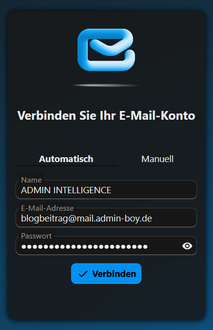 Nextcloud Mail App Kontoeinrichtung Automatisch