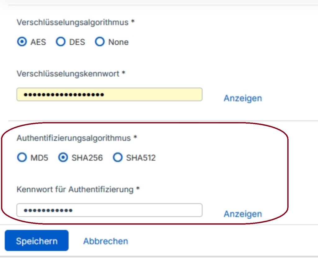 Sophos Firewall mit Checkmk überwachen: SNMP AES Verschlüsselung konfigurieren