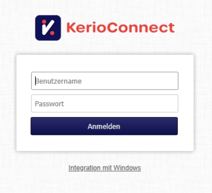kerio connect login