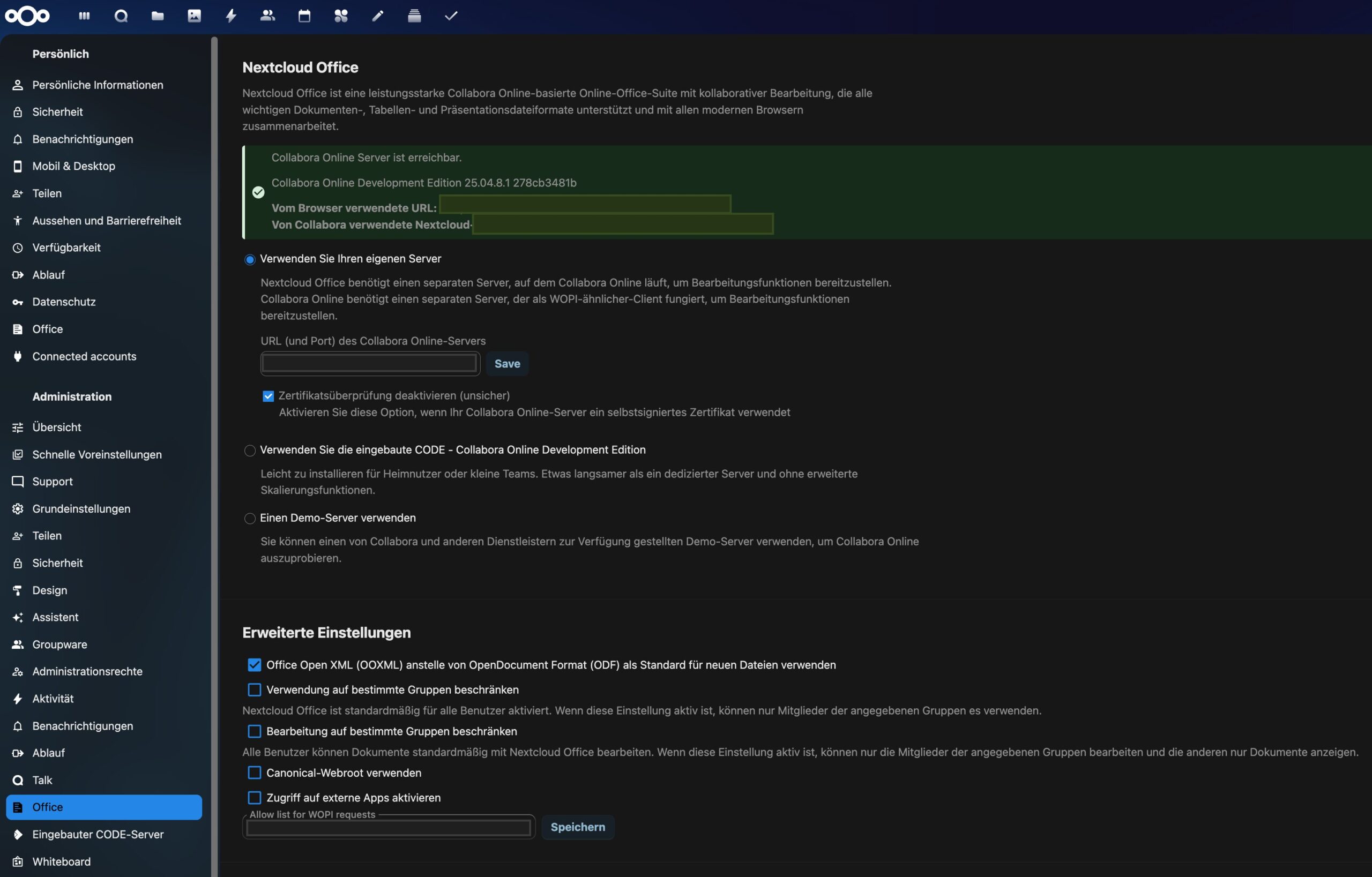 Nextcloud-collabora