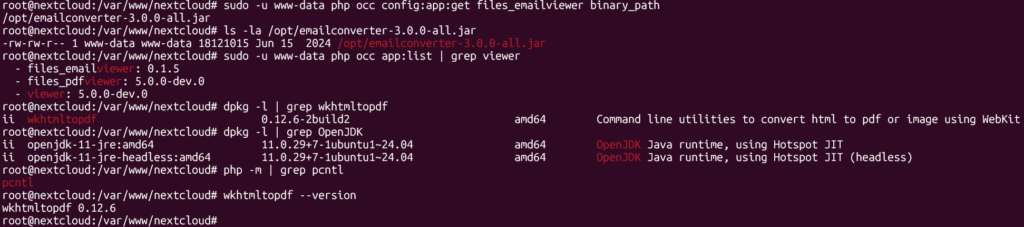 Installation und Konfiguration prüfen