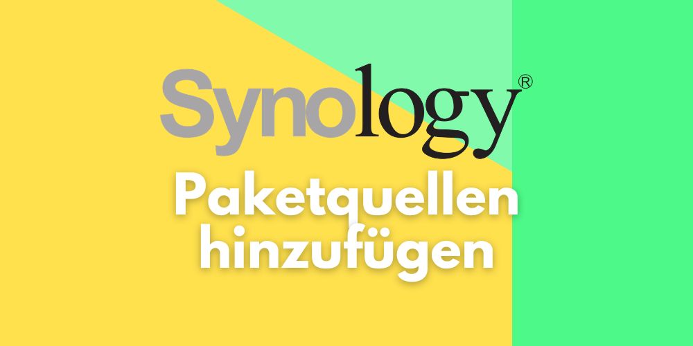 synology Paketquellen hinzufügen