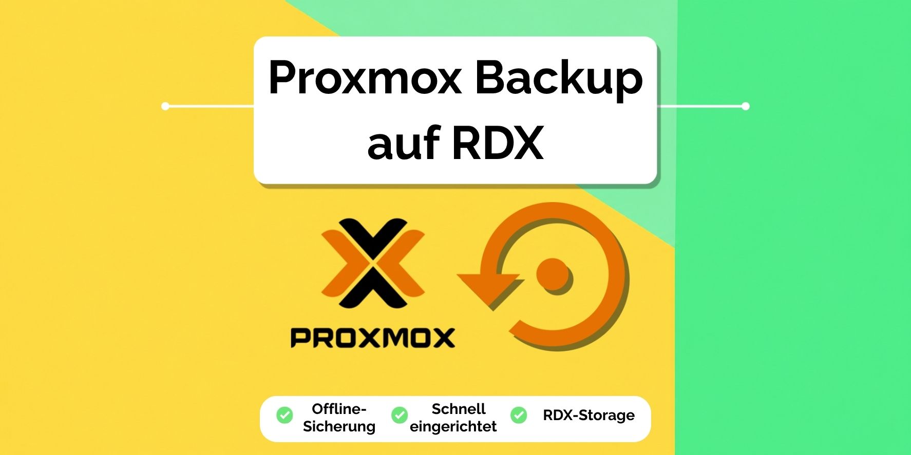 Proxmox Backup auf RDX – Offline-Backup von virtuellen Maschinen über ein USB-RDX-Wechselmedium