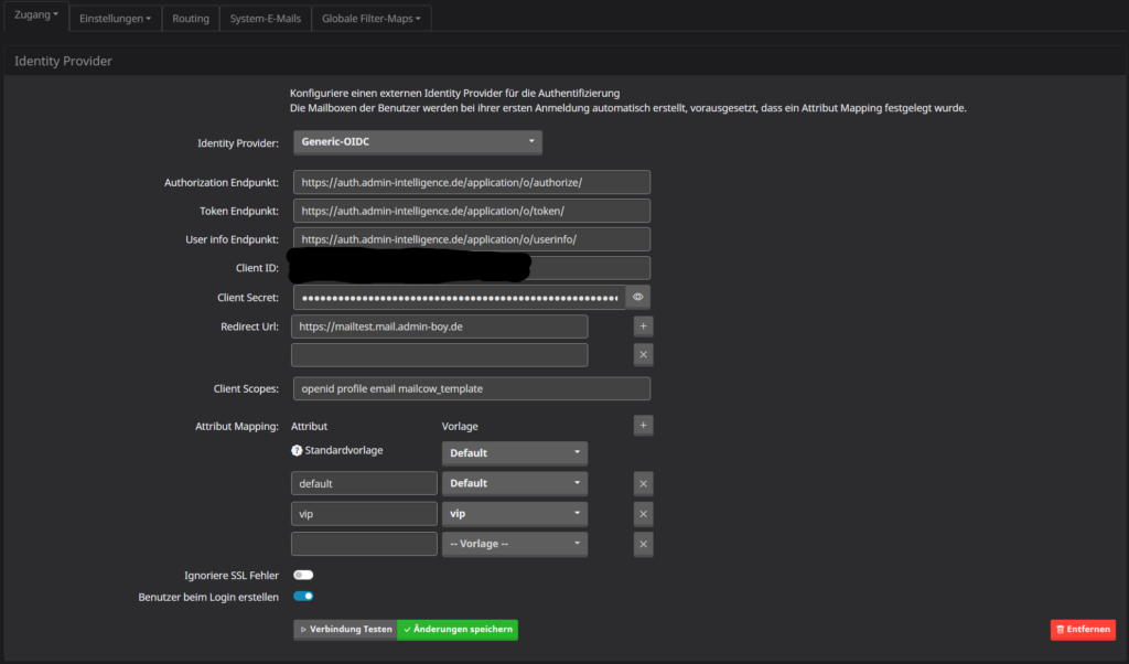 Mailcow_Identity_Provider_config